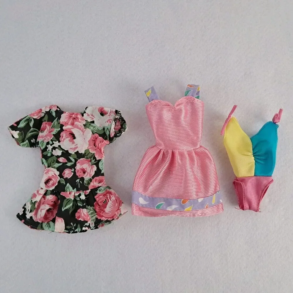 Vintage 90s Barbie Clothes Swimsuit Dresses